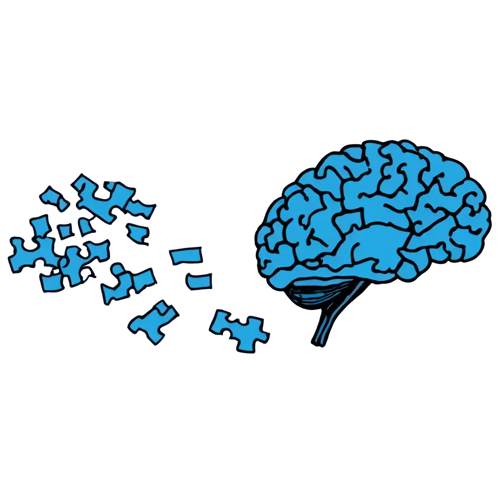 Blue-Puzzle-Brain-PNG-Image-HighResolution-2D-Drawing-for-Creative-and-Educational-Use