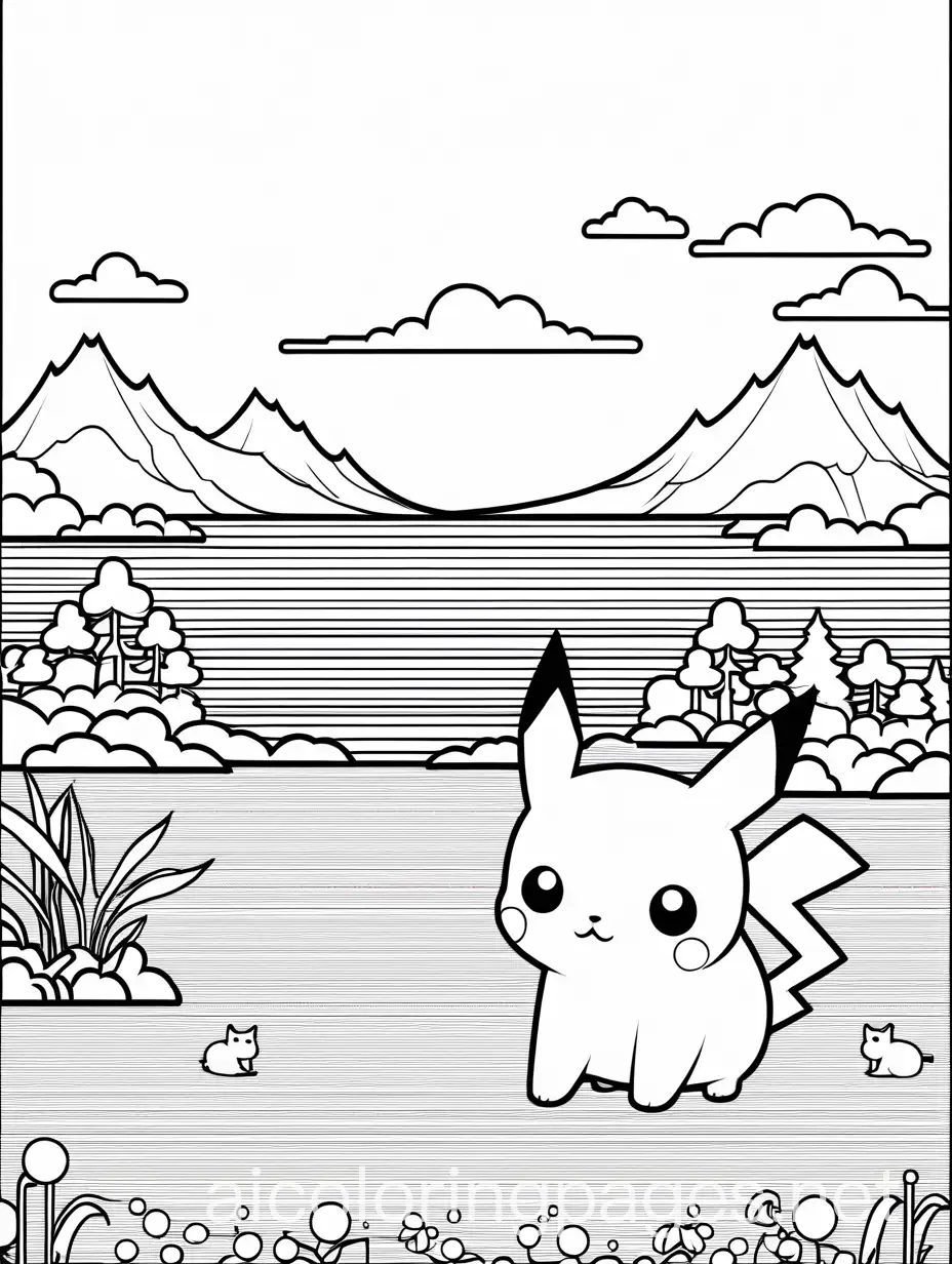 Pixelated-Pets-Pokmon-Tamagotchi-in-a-Cute-Pixel-World-Coloring-Page