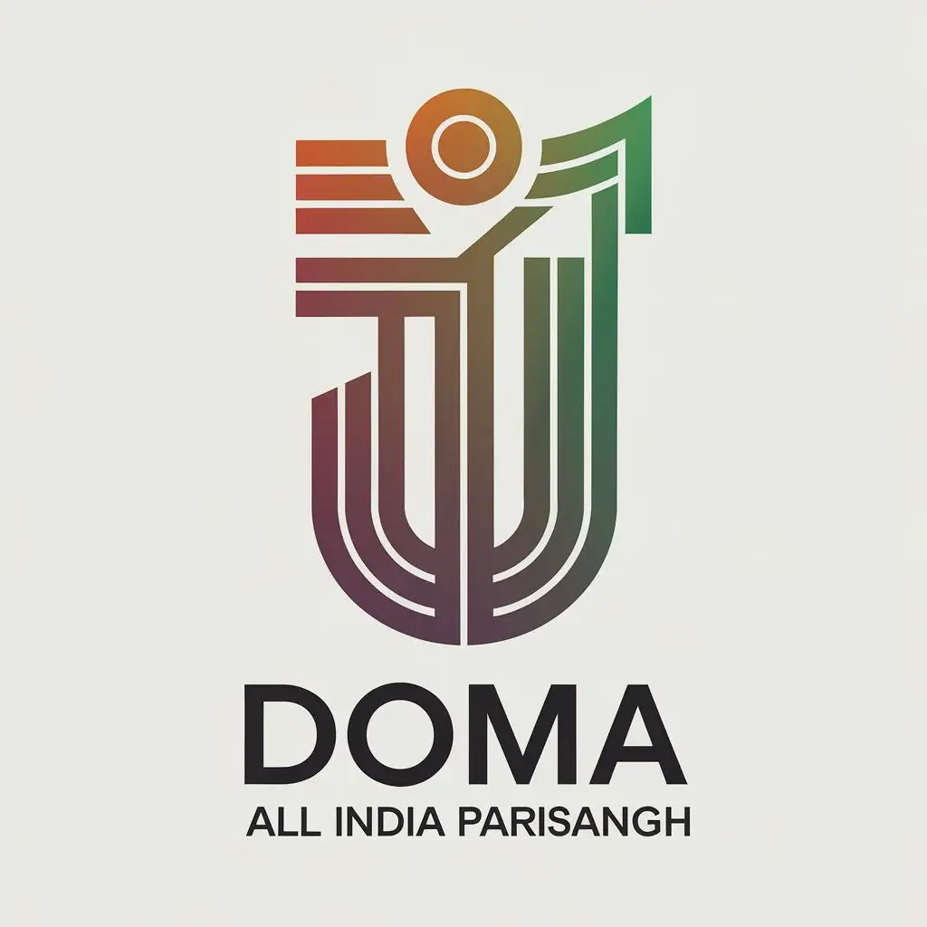 LOGO Design for DOMA All India Parisangh Unity and Clarity with Modern Vector Graphics