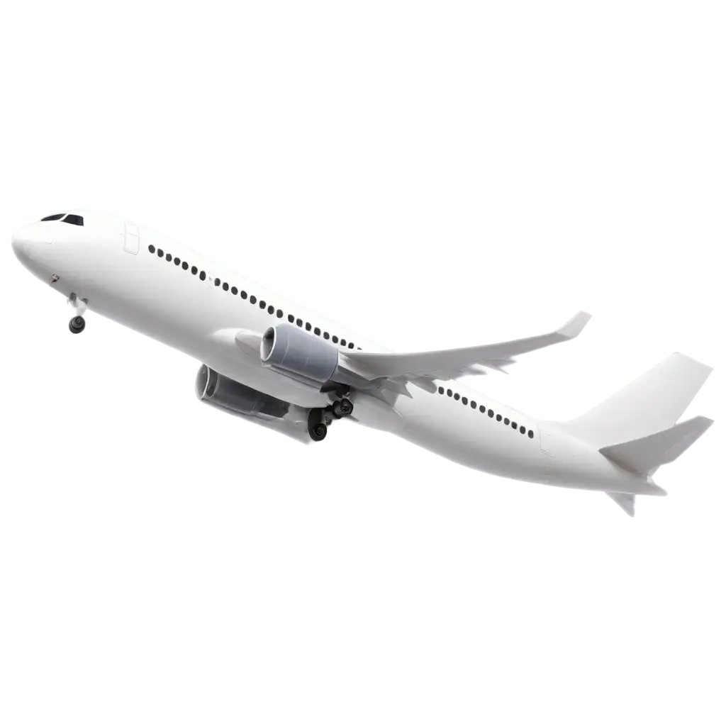 3d render, airplane, boeing, white background