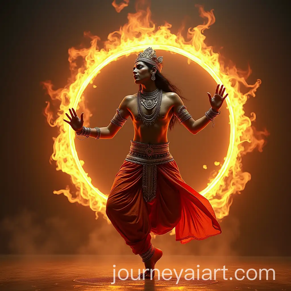 Indian-Dance-Artist-Performing-Rudra-Ras-in-Dance-Pose