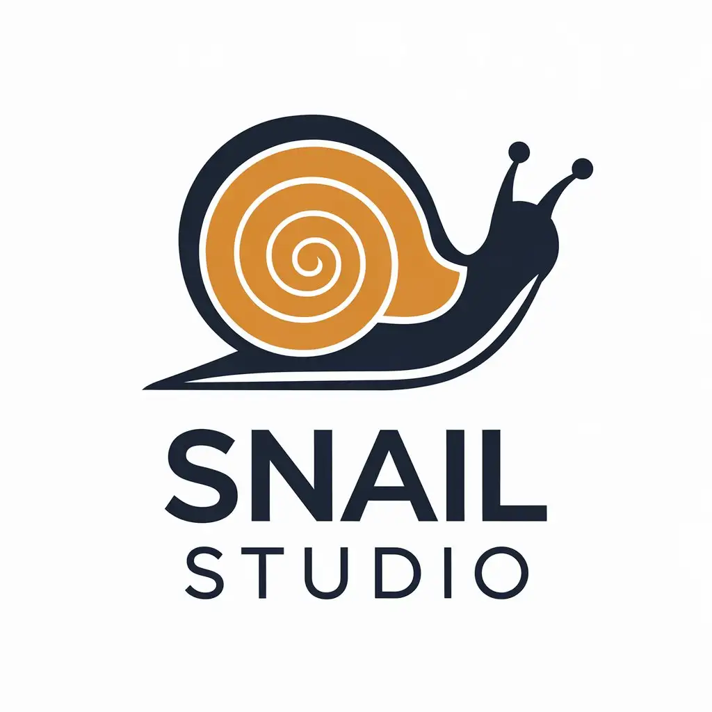 LOGO-Design-for-Snail-Studio-Elegant-Snail-Symbol-with-Clear-Background