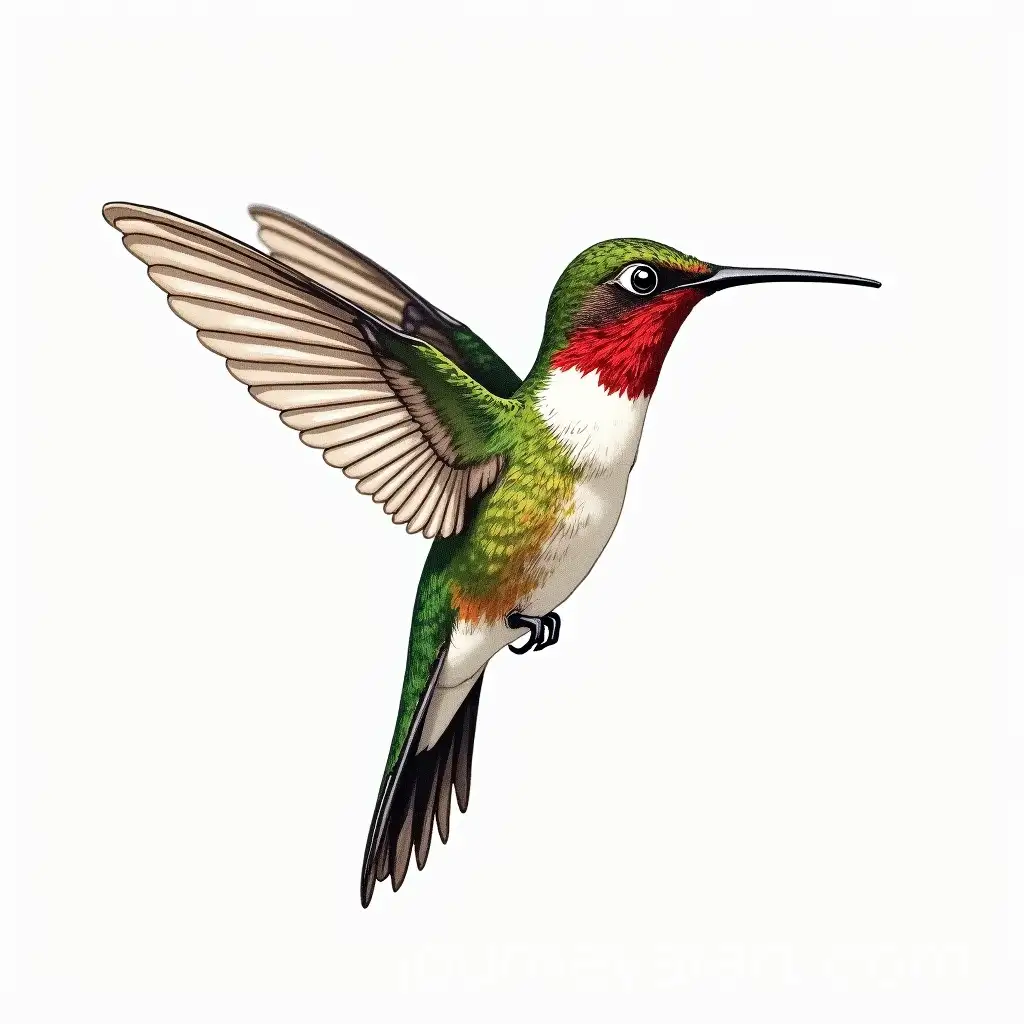 IntrAI-Art-Prompt-Expansionicate-Hummingbird-Drawing-with-Decorative-Patterns