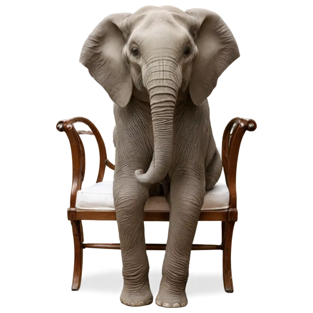 Elephant-Sitting-on-a-Chair-PNG-HighQuality-Transparent-Image-for-Creative-Projects