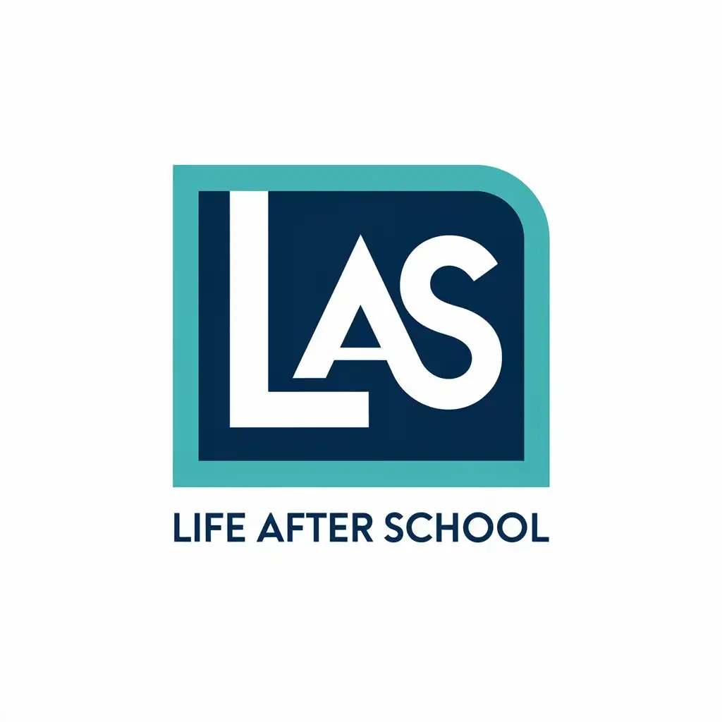 LOGO Design for Life After School LAS with Clear Background for Legal Industry