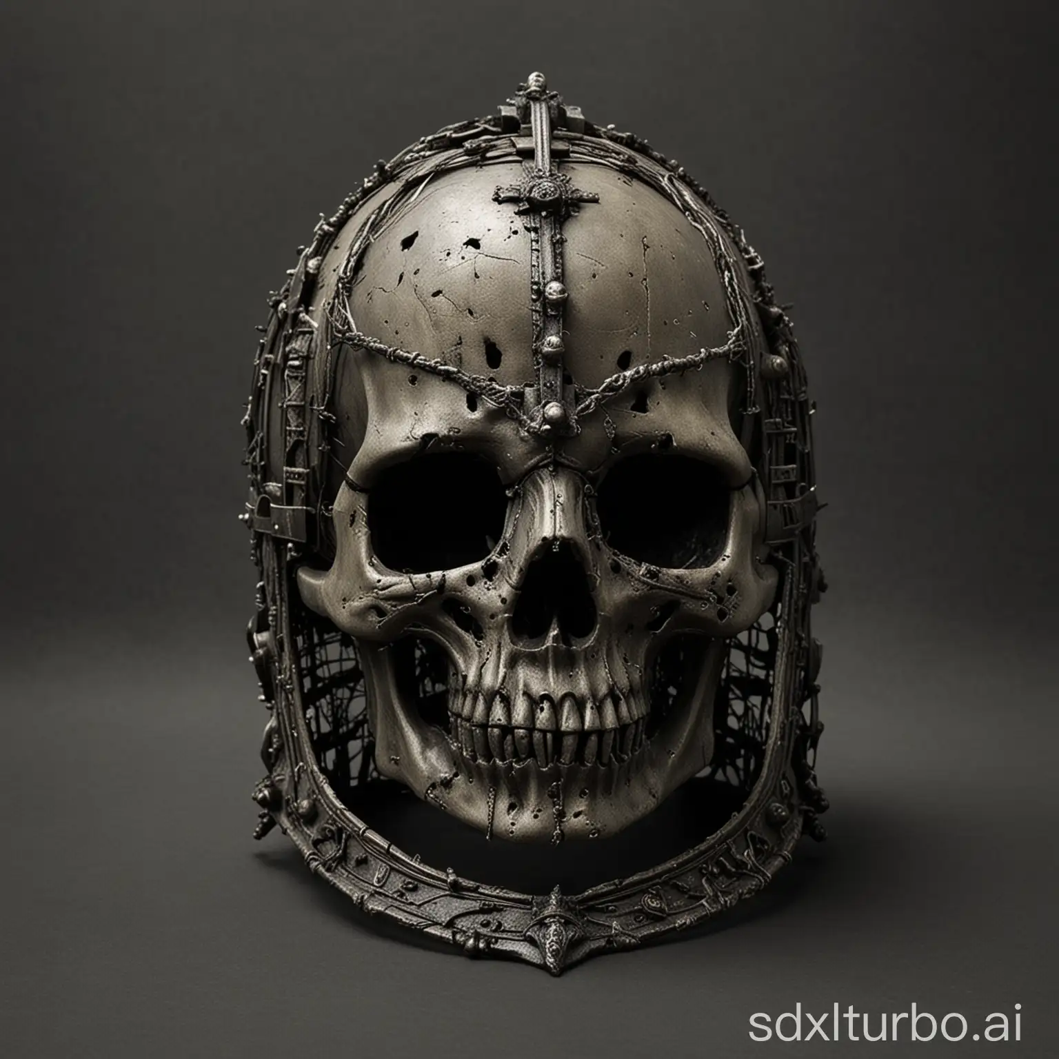 Dead gothic helmet