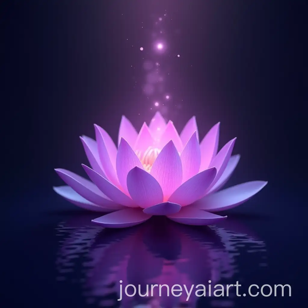 Glowing-Lotus-in-Zen-Buddhism-with-Purple-Shimmer