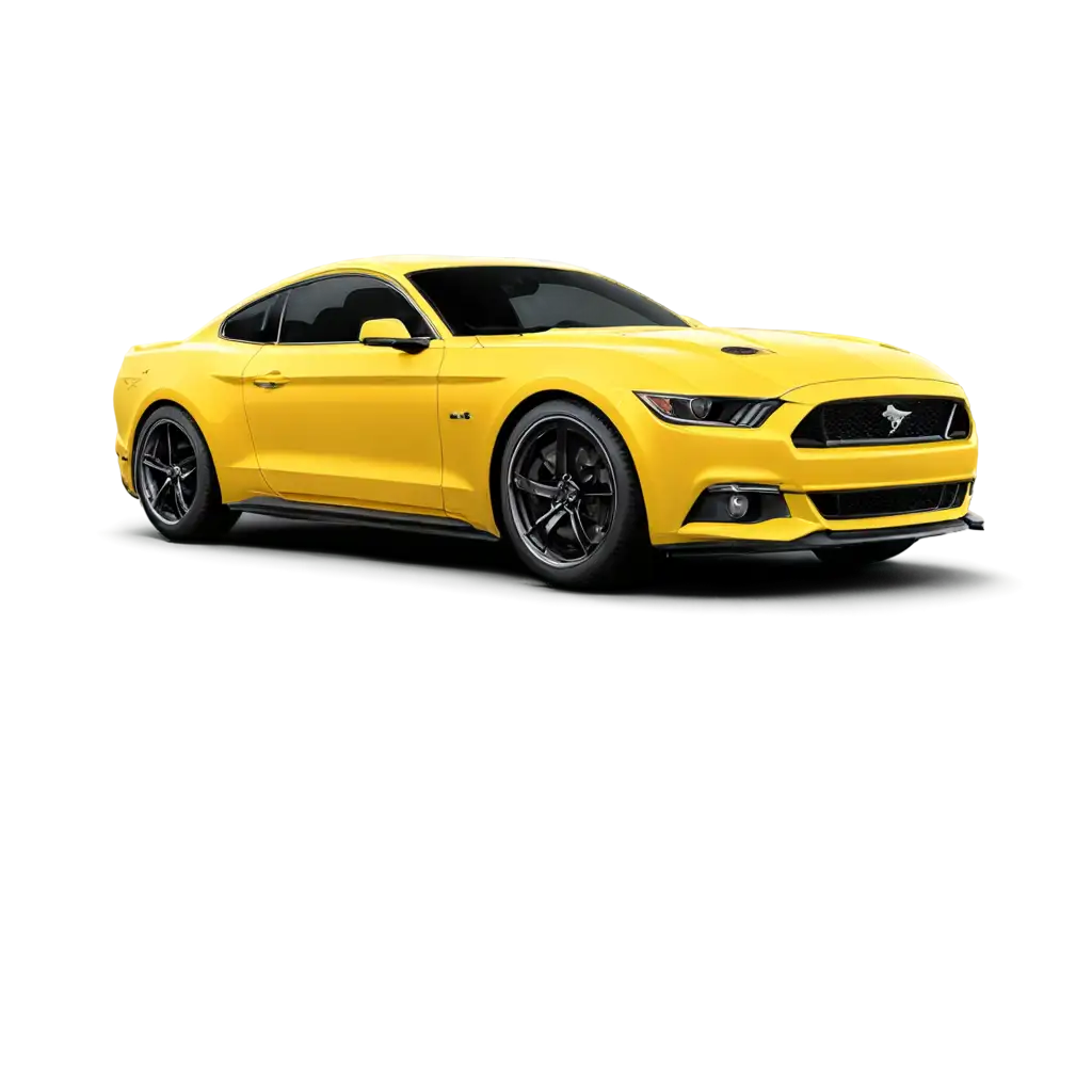 Mustang-GT-Yellow-Car-PNG-HighQuality-Transparent-Image-for-All-Your-Design-Needs