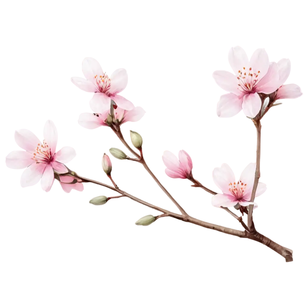 White-Pink-Flower-Blossom-Branch-PNG-Stunning-Floral-Illustration-for-Creative-Projects