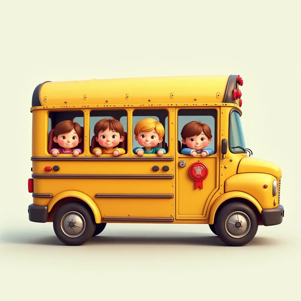 3D-Rendering-of-a-School-Bus-with-Cute-Children-in-Every-Window