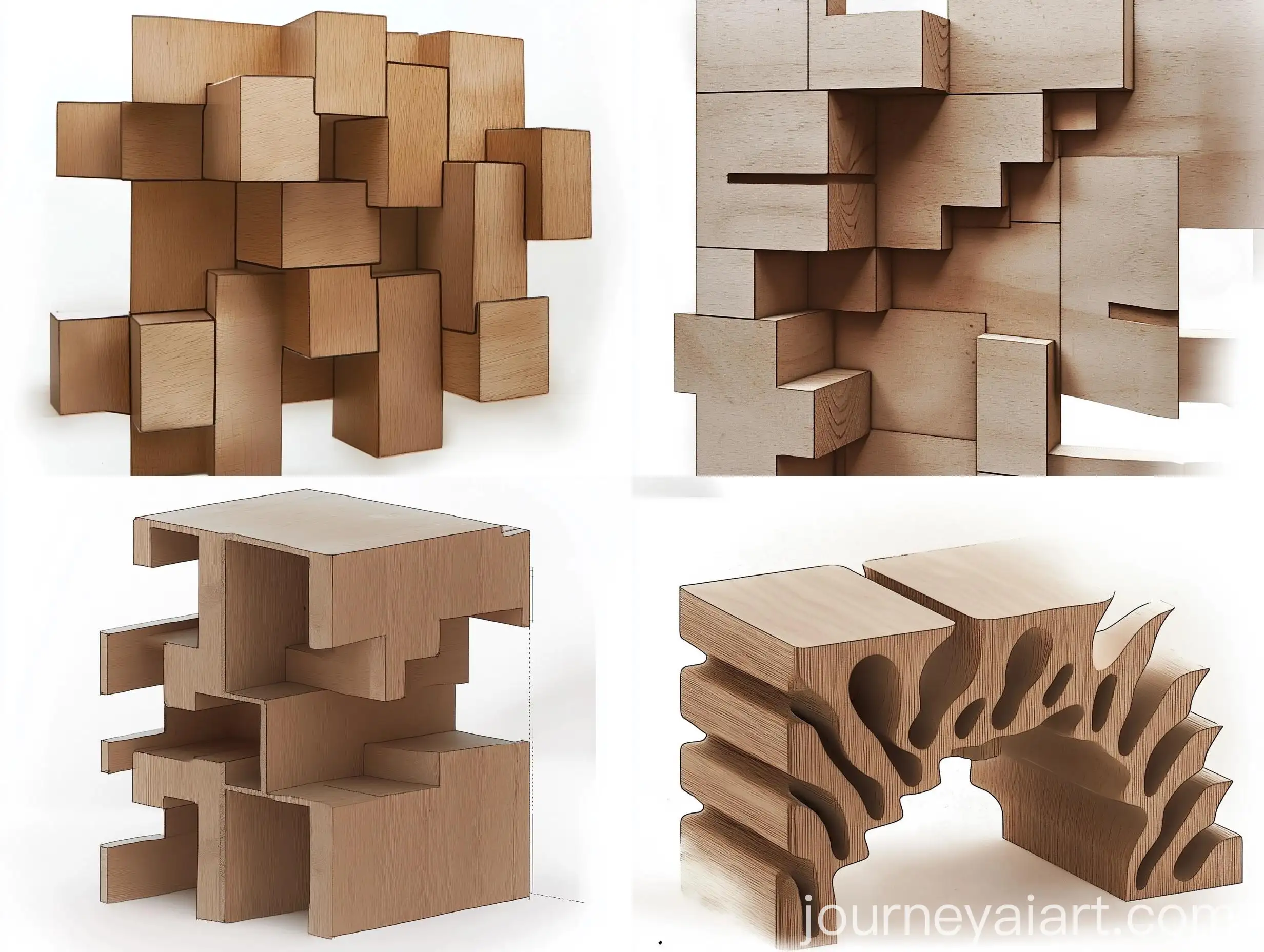 Wooden-Modular-Module-for-AI-Art-Generation