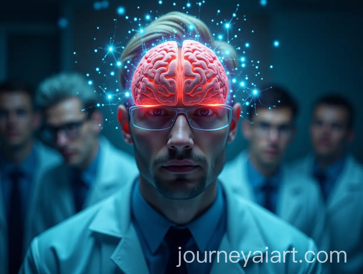 Scientists-Studying-a-Brain-in-a-Lab-Setting