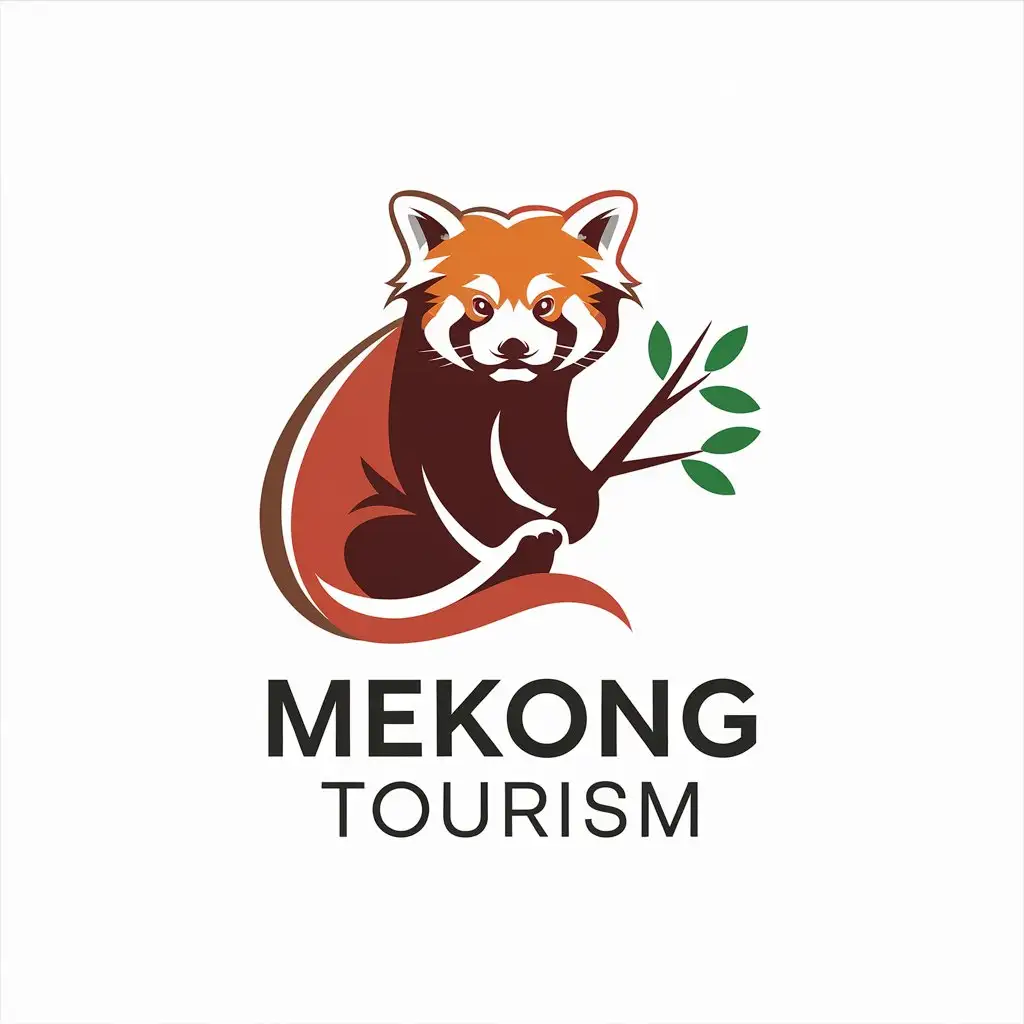 LOGO-Design-for-Mekong-Tourism-Minimalistic-Red-Panda-Symbol-with-Brief-Strokes