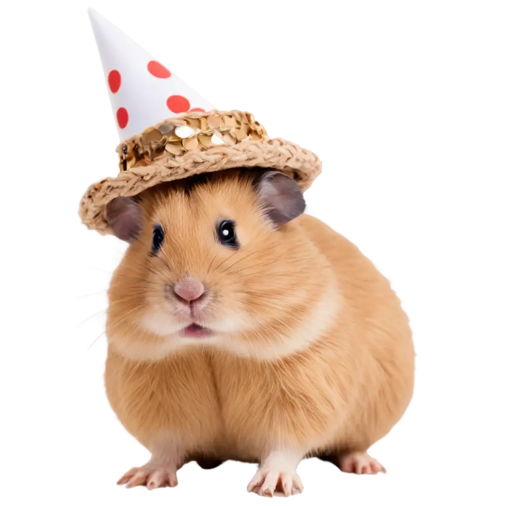 Dzhungarian-Hamster-with-a-Big-Hat-PNG-Image-HighQuality-Transparent-Image-for-Versatile-Use