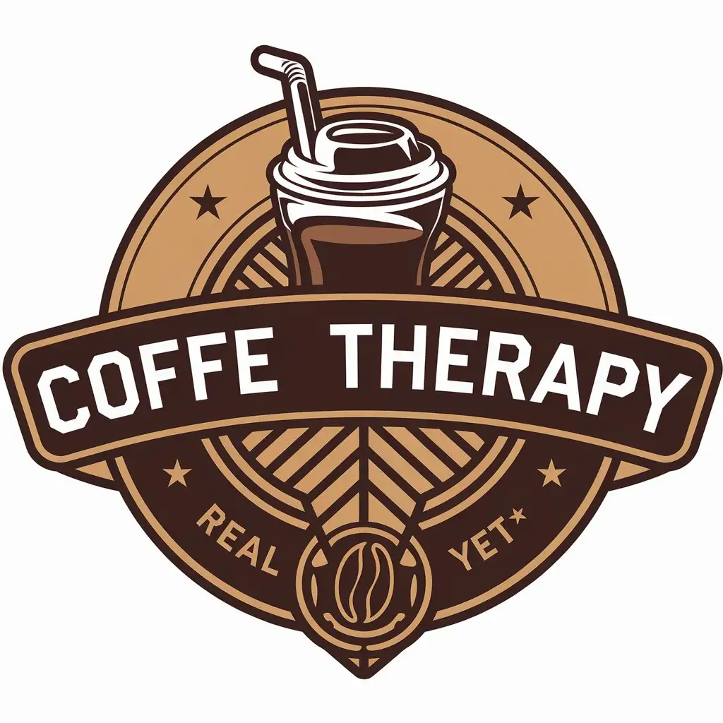 LOGO-Design-for-Coffe-Therapy-Real-Estate-IndustryInspired-Coffee-Smoothie-with-Clear-Background