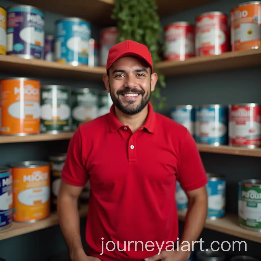 Confident-Young-Mexican-Entrepreneur-Managing-a-Paint-Shop
