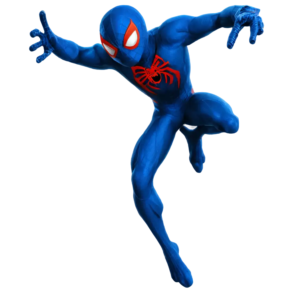 Blue-Spiderman-PNG-Image-HighQuality-Transparent-Artwork-for-Web-and-Print-Use