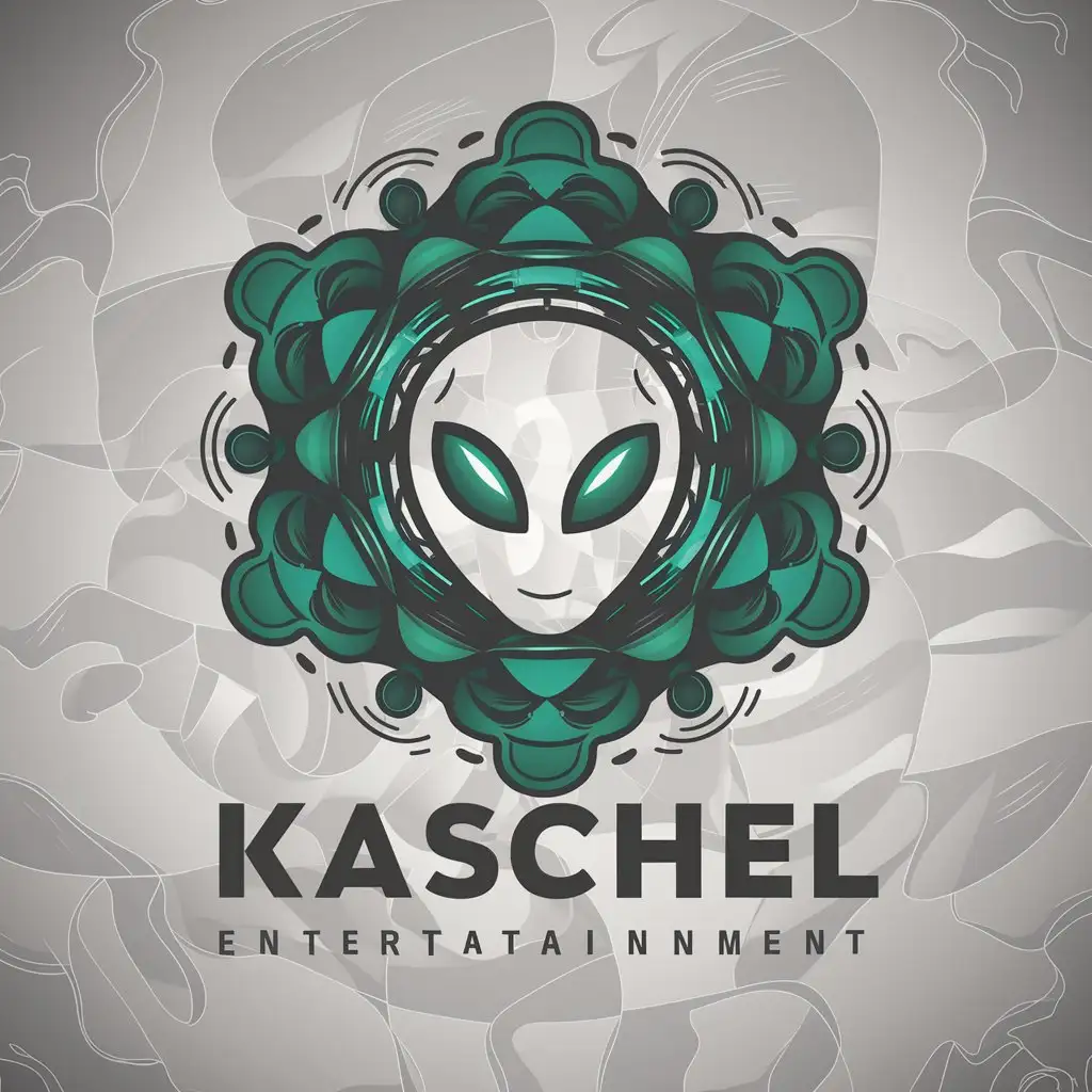 LOGO Design For Kaschel Psychedelic Space Abstract Music Alien Theme