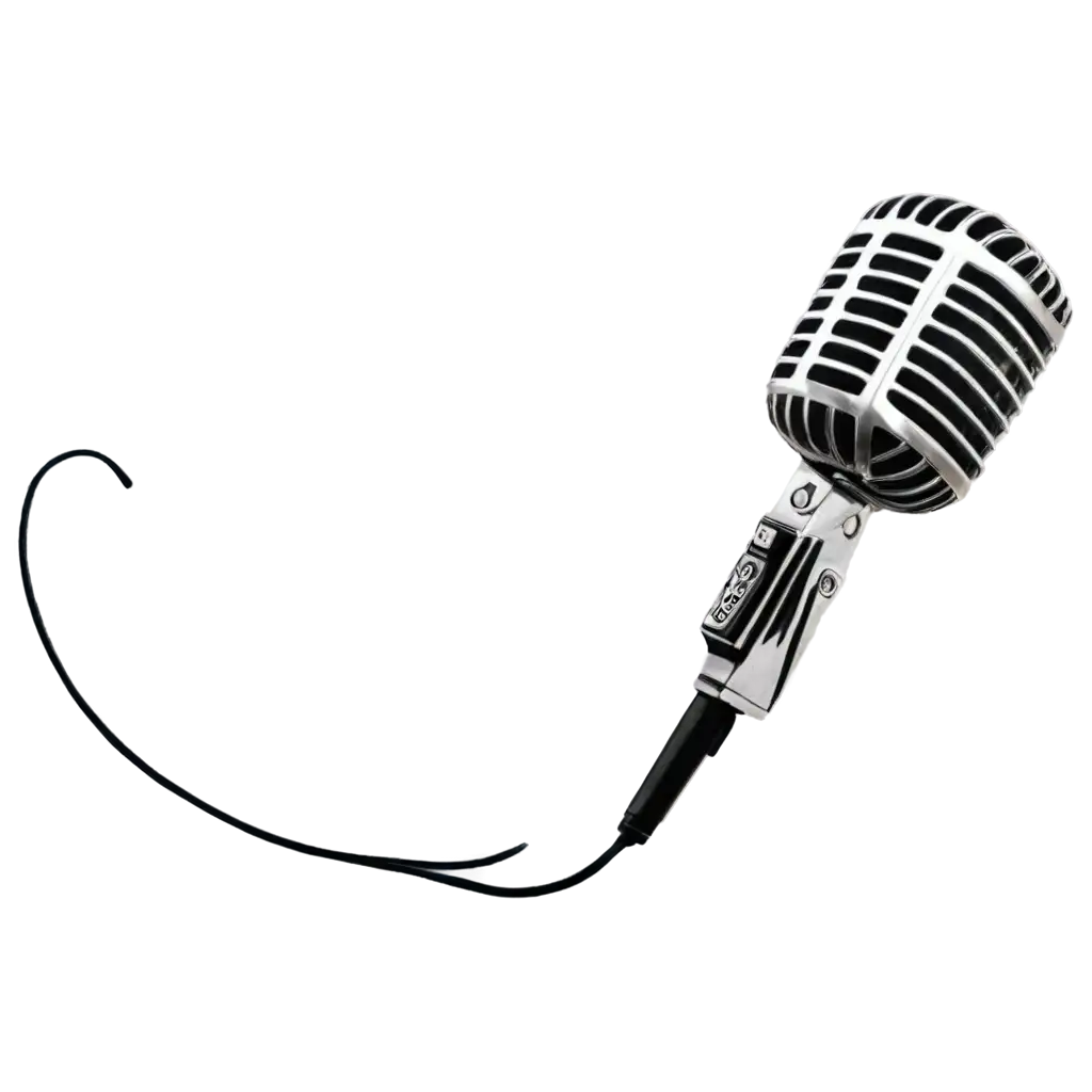 Sixties-Microphone-PNG-Image-Vintage-Icon-with-Transparent-Background-for-HighQuality-Use