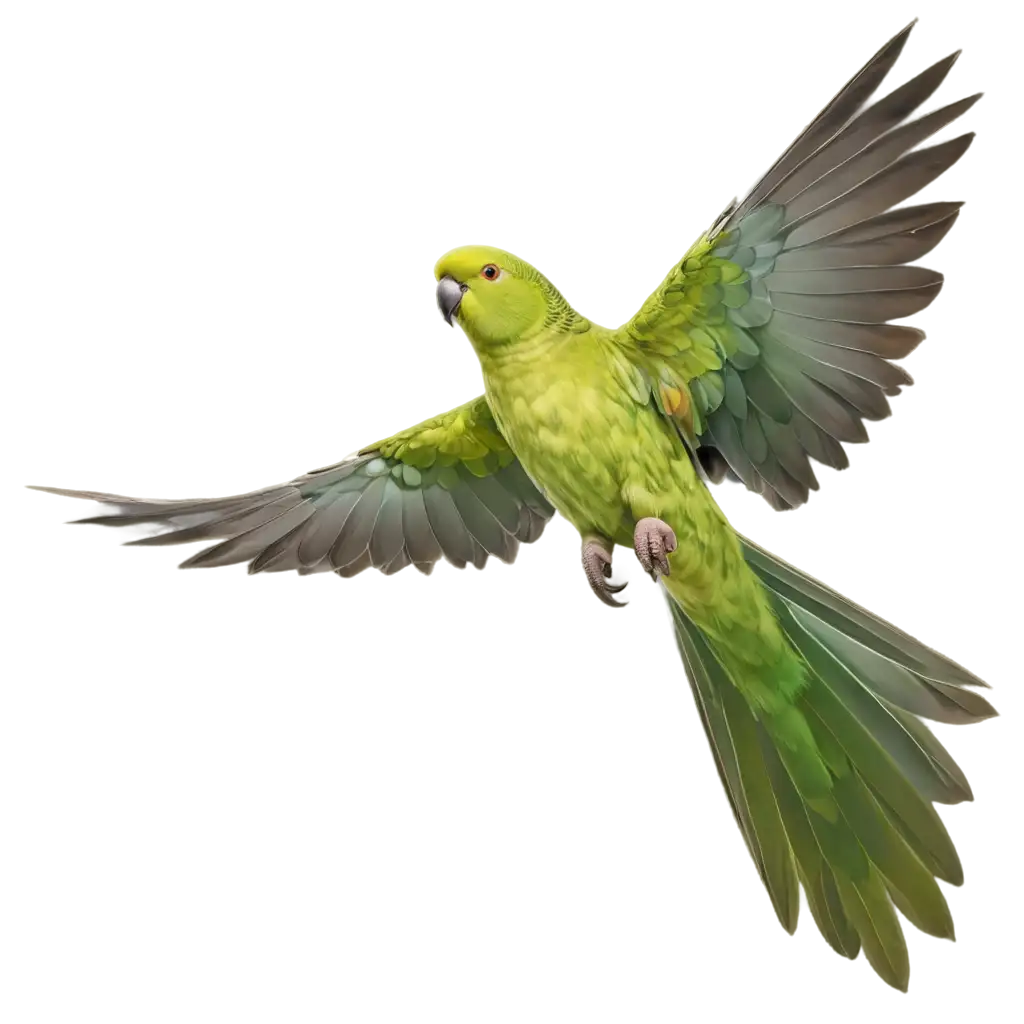 Green-Parakeet-Flying-PNG-Stunning-View-from-Below-for-HighQuality-Images