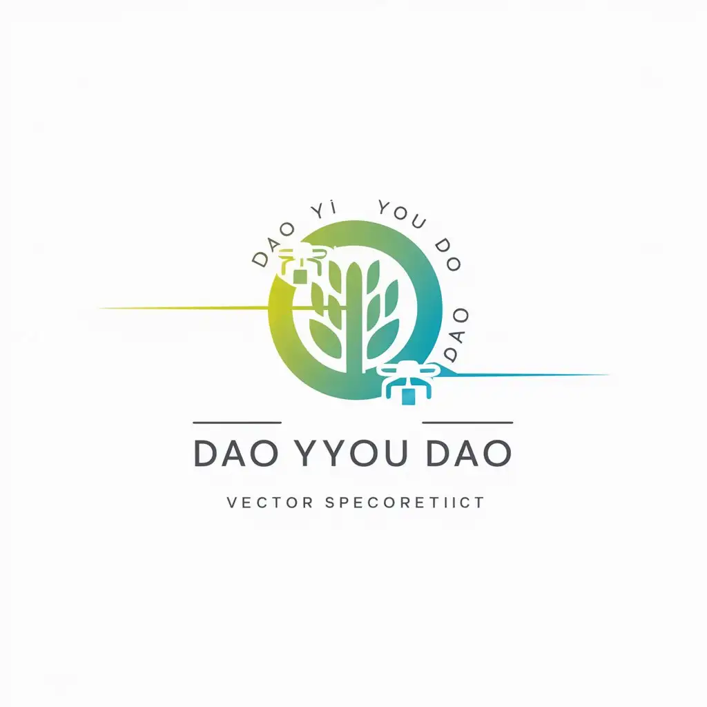 LOGO Design for Dao Yi You Dao Ears of Grain Spectrum Drone with Minimalist Style for Science and Technology Industry