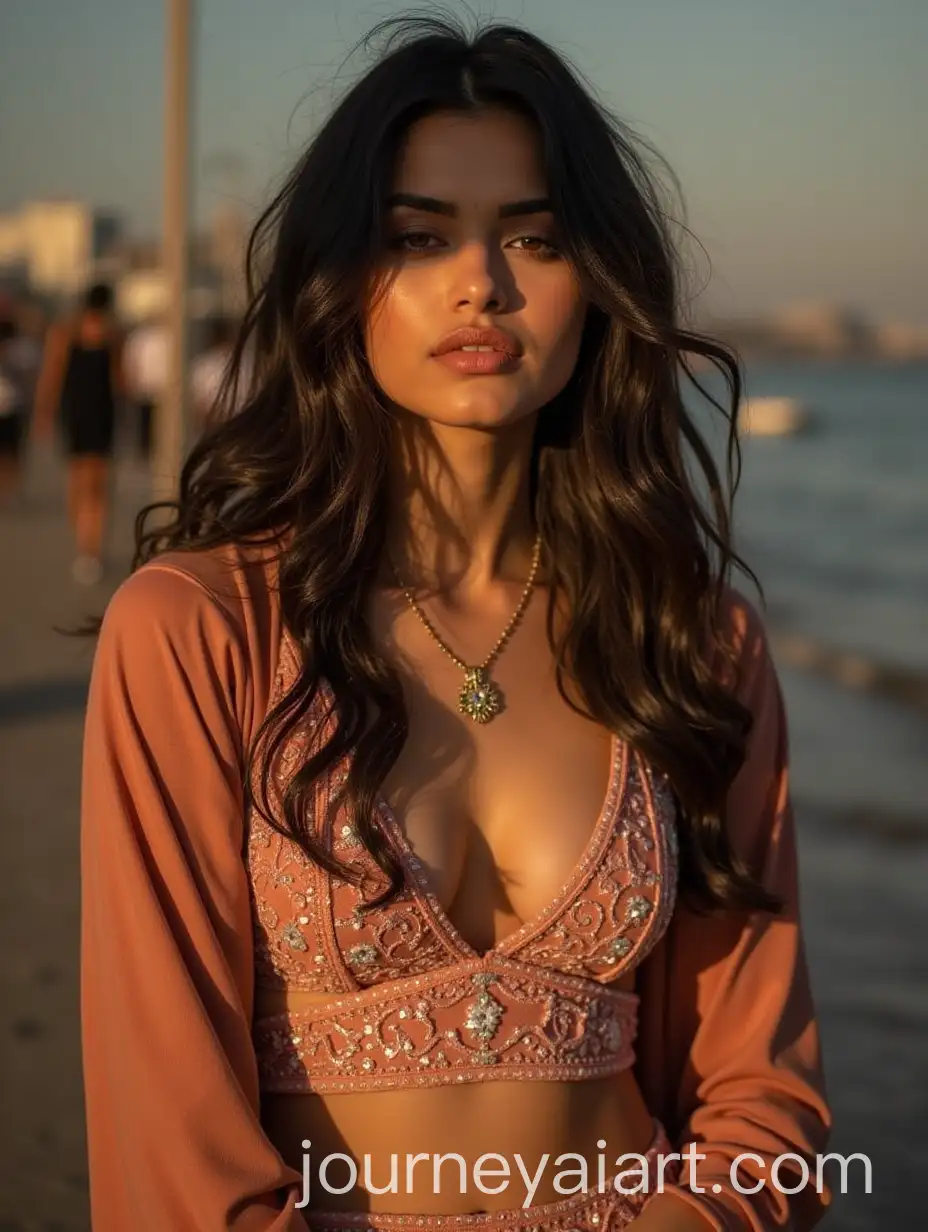 Group-of-Six-Indian-Girls-Wearing-Shree-Clothing-Engaged-in-Friendly-Gossip