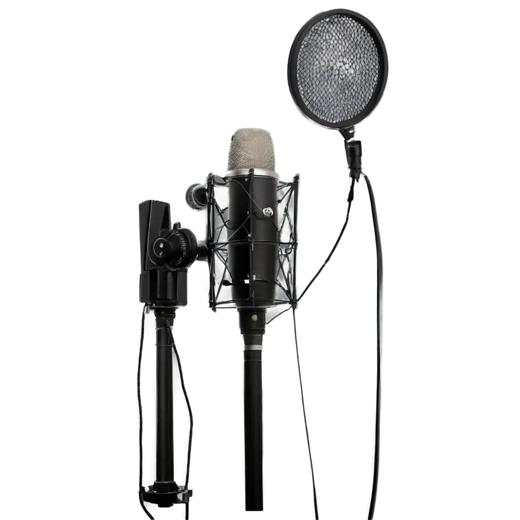 HighQuality-PNG-Image-of-a-Recording-Microphone-for-Enhanced-Clarity-and-Versatility