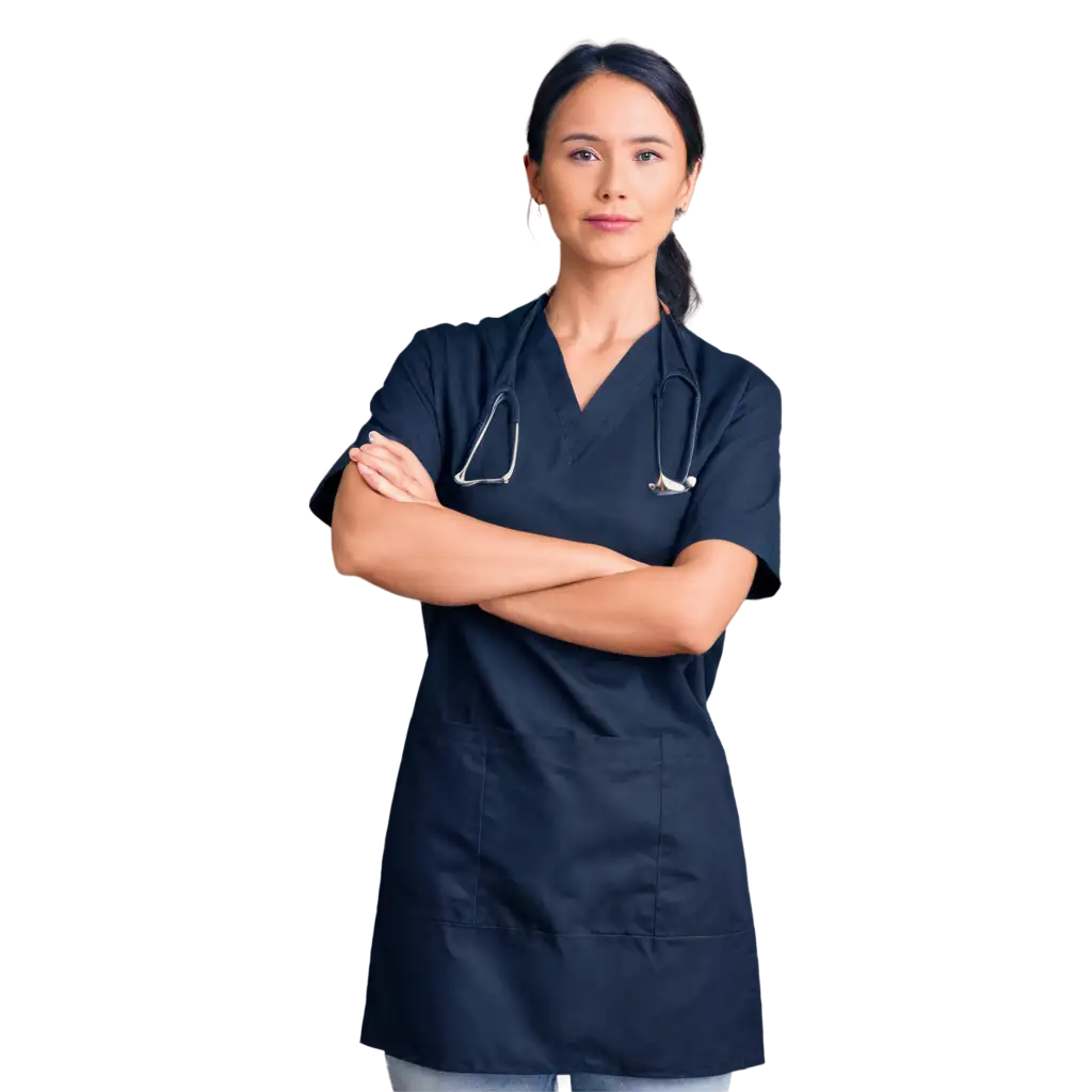 Professional-Doctor-in-Apron-with-Crossed-Arms-PNG-Image