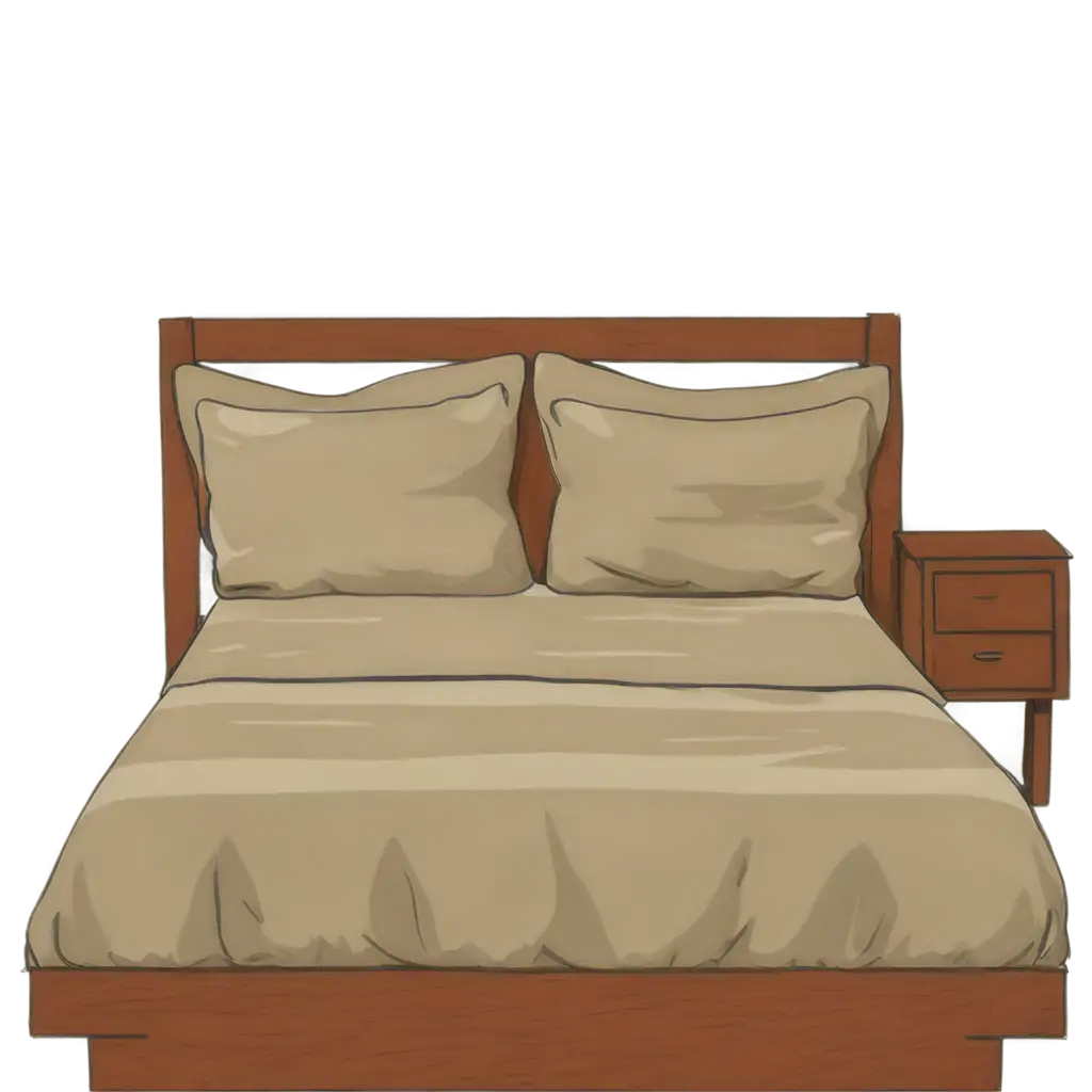 Bed-Cartoon-PNG-Image-HighQuality-Artwork-for-Digital-Design-and-Creative-Projects