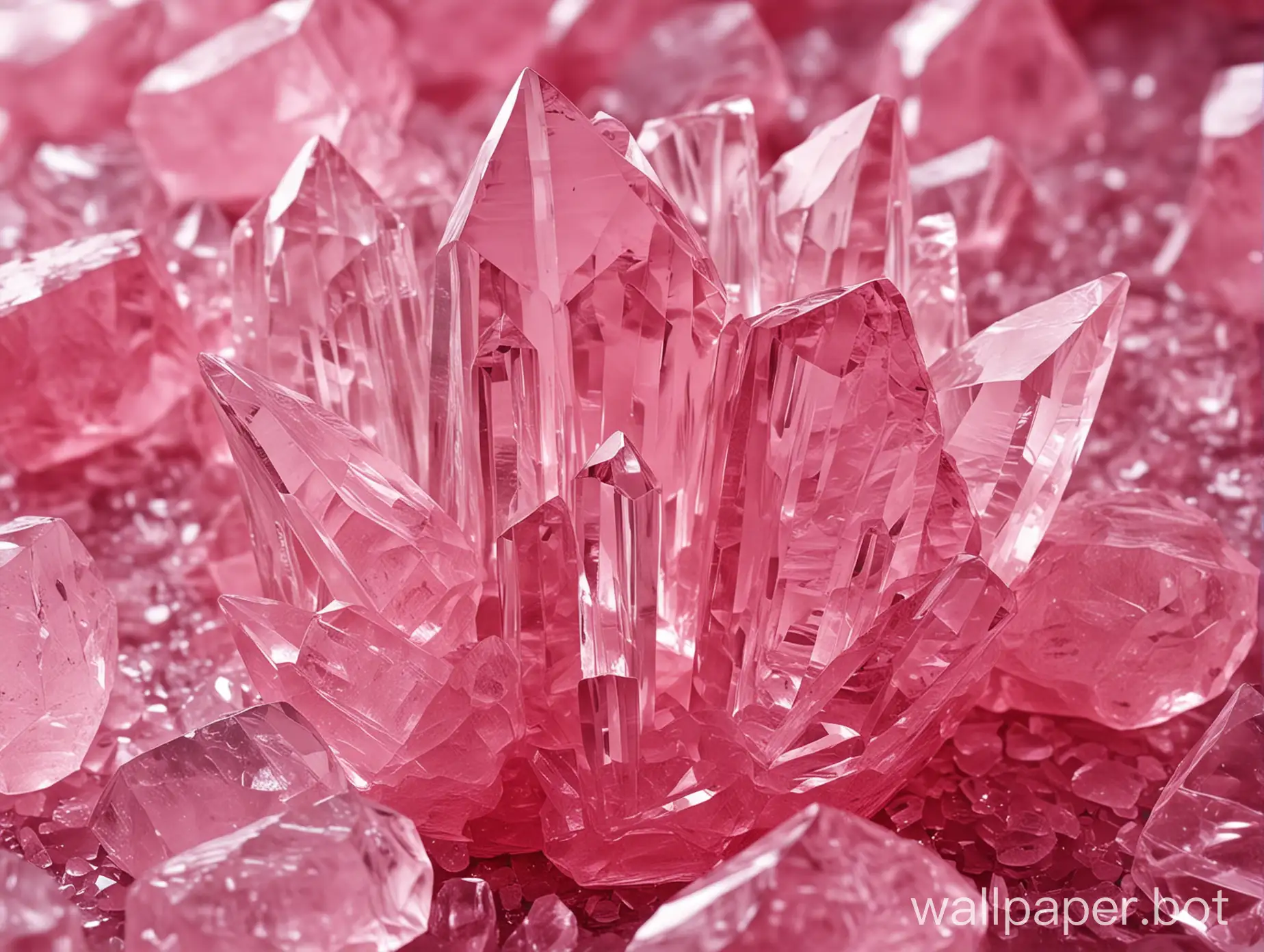 Big pink crystals