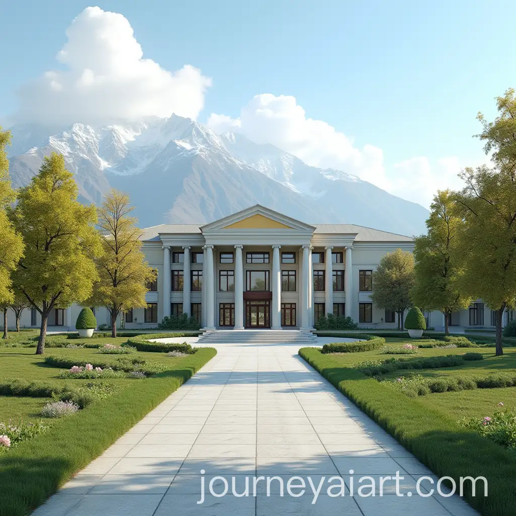 University-in-Iran-with-Mountain-View-and-Coffee-Shop