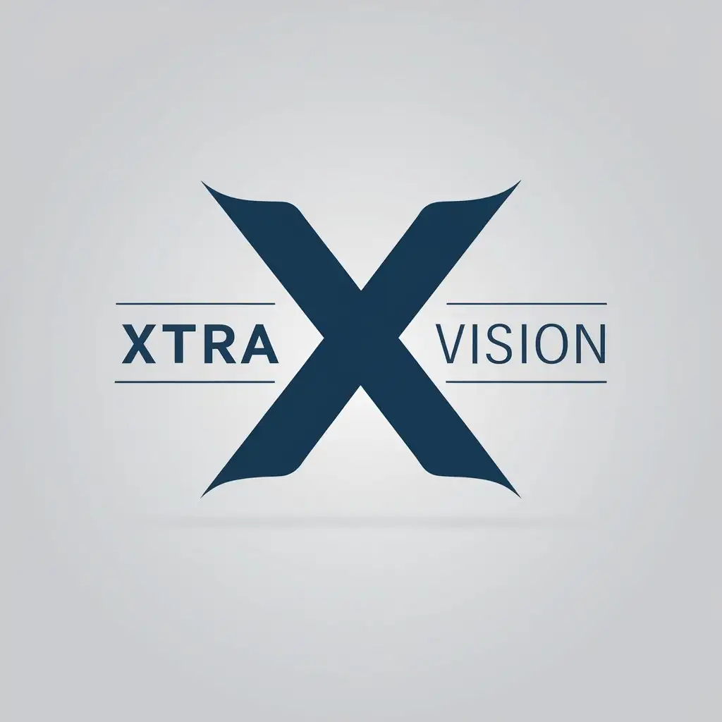 LOGO Design for Xtra Vision Minimalistic X Symbol for the Technology Industry