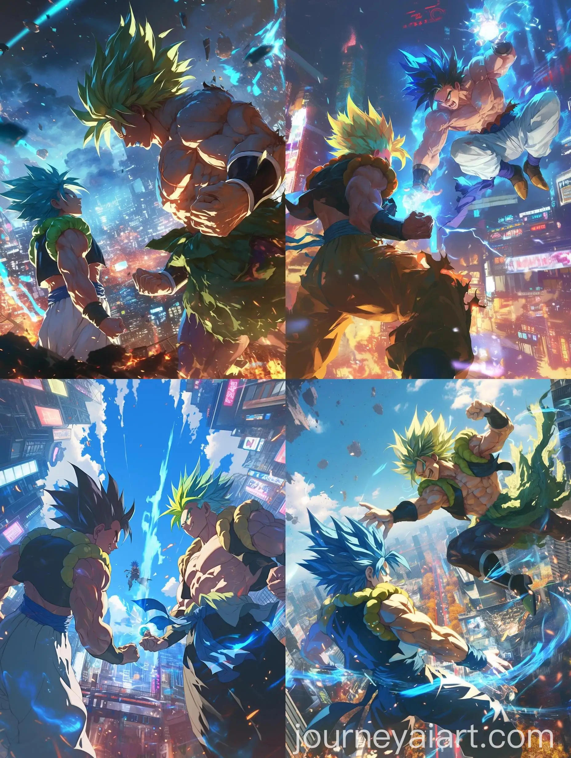 Epic-Battle-Gogeta-vs-Broly-in-Modern-Tokyo