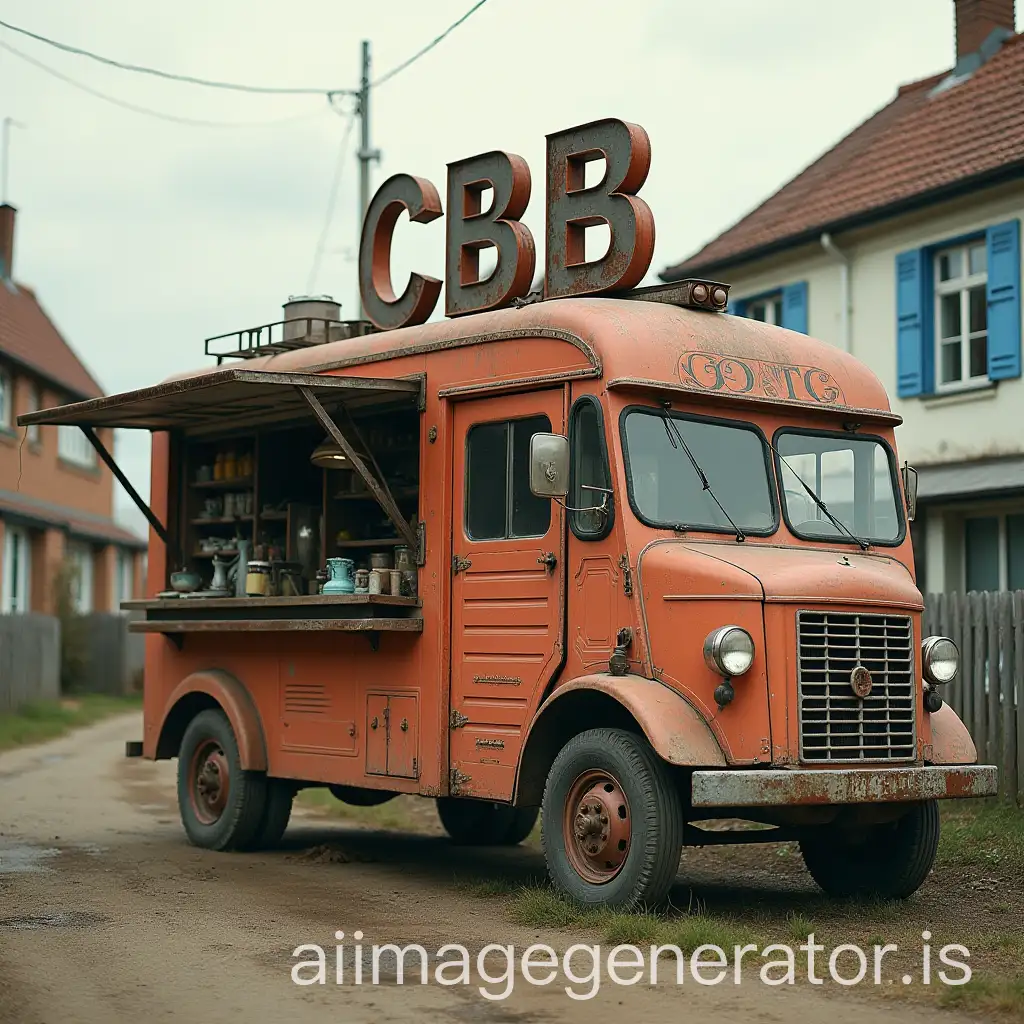 Vintage-Food-Truck-with-CBB-Signage-in-a-Weathered-and-Rustic-Style