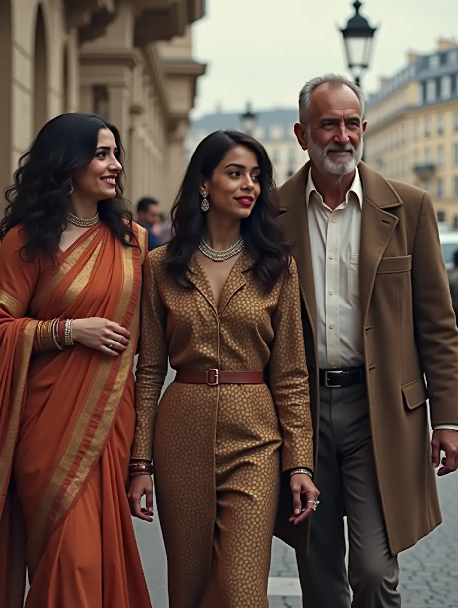 Family-Bonding-in-Paris-Indian-Young-Lady-with-Elderly-Parents