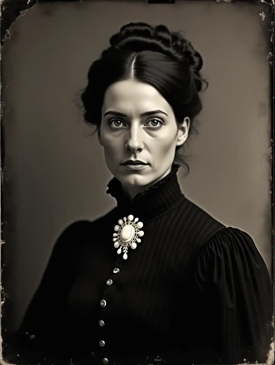 Sophisticated-1860s-Portrait-of-Savannah-Beaumont-in-Antebellum-Dress