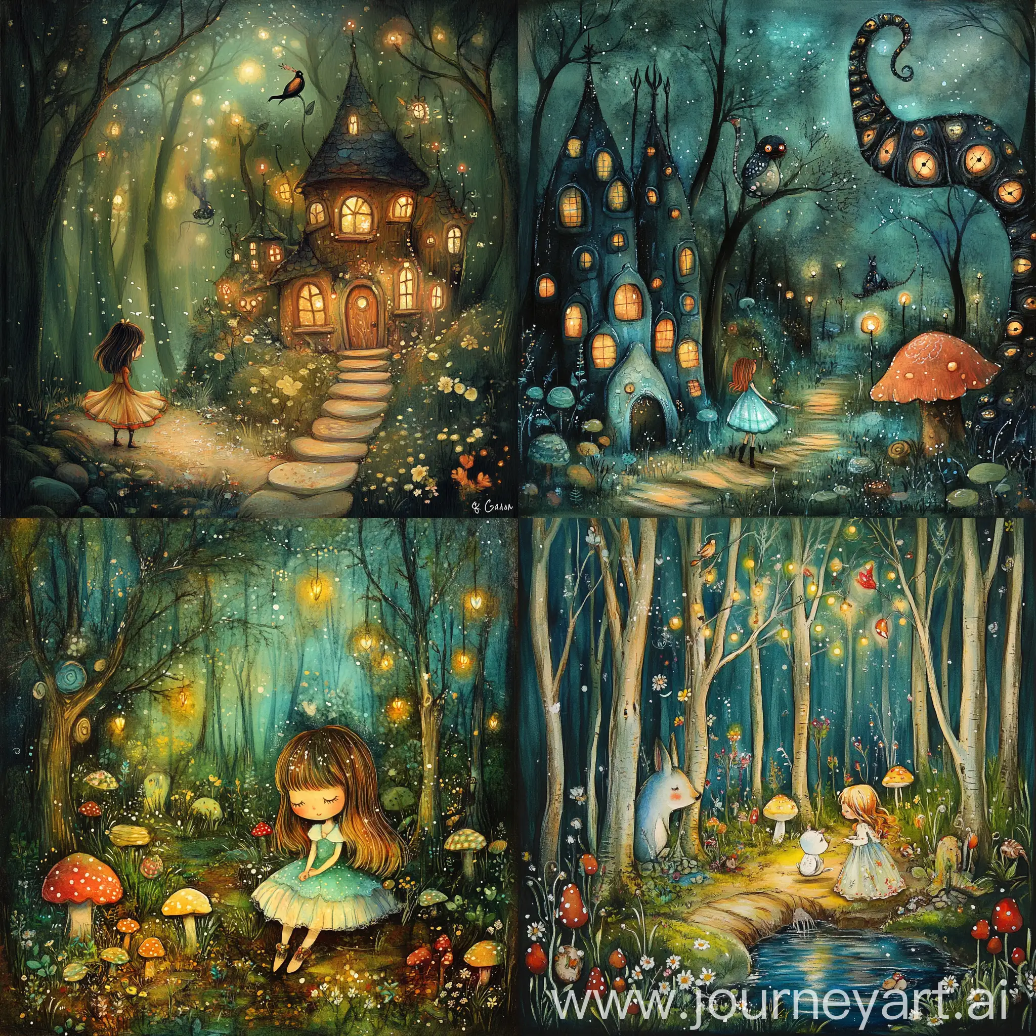 Enchanting-Forest-Wonderland-Artistic-Childrens-Book-Illustration-by-Caia-Koopman