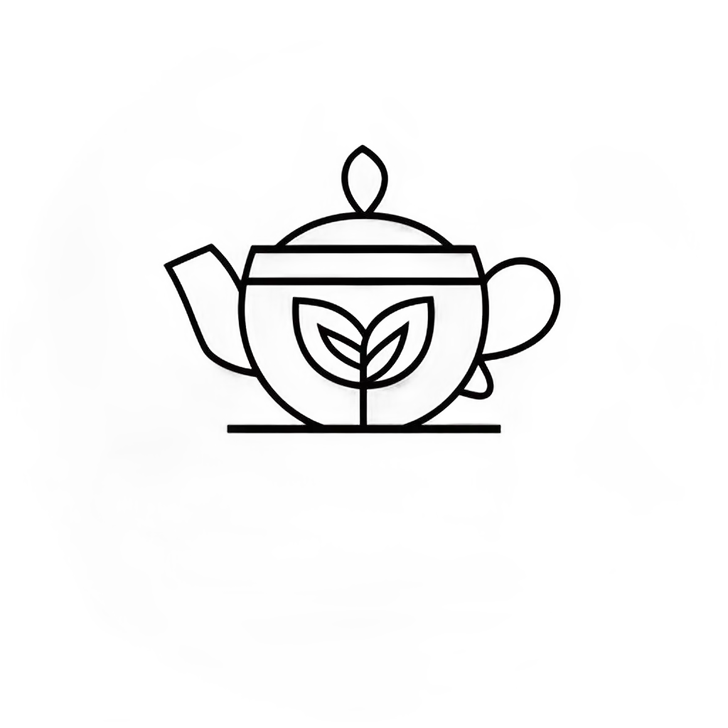 LOGO-Design-for-Tea-Time-Delights-Minimalistic-Vector-Logo-with-a-Tea-Leaf-Emblem-on-Clear-Background