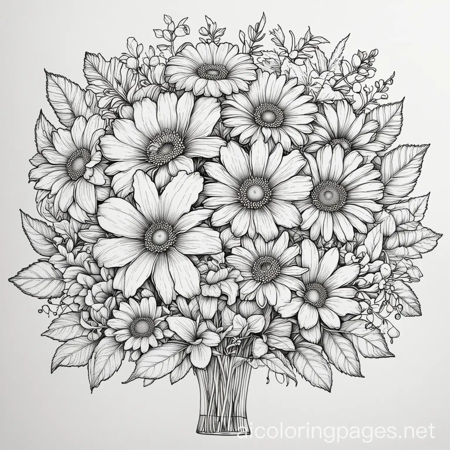 Colorful-Flower-Bouquet-Coloring-Page-for-Kids