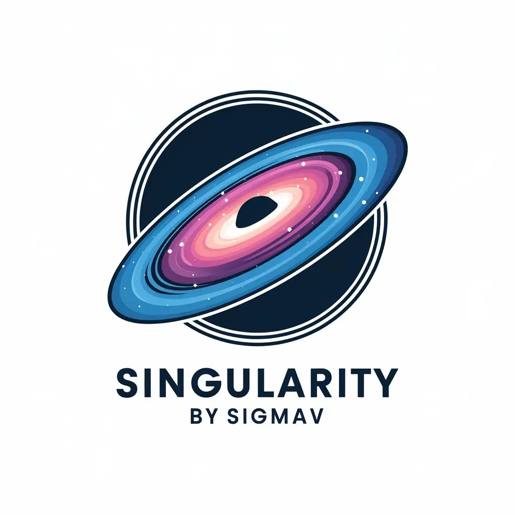 LOGO Design for Singularity by SigMav Modern Vector with Singularity Symbol and Clear Background