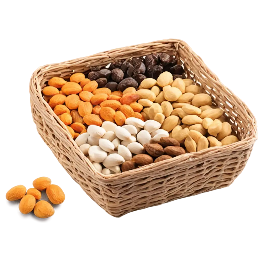 Dry-Fruits-Basket-PNG-Image-HighQuality-Transparent-File-for-Various-Uses