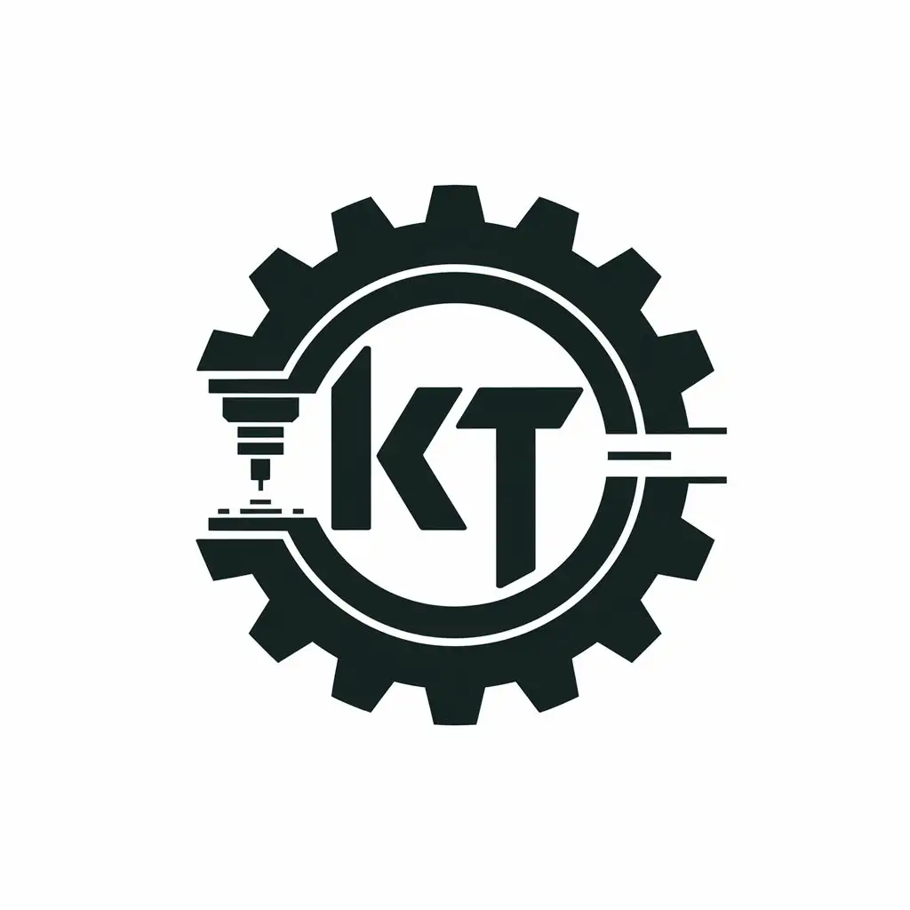 Logo Design for KT GearInspired CNC Milling and Laser Cutting Theme