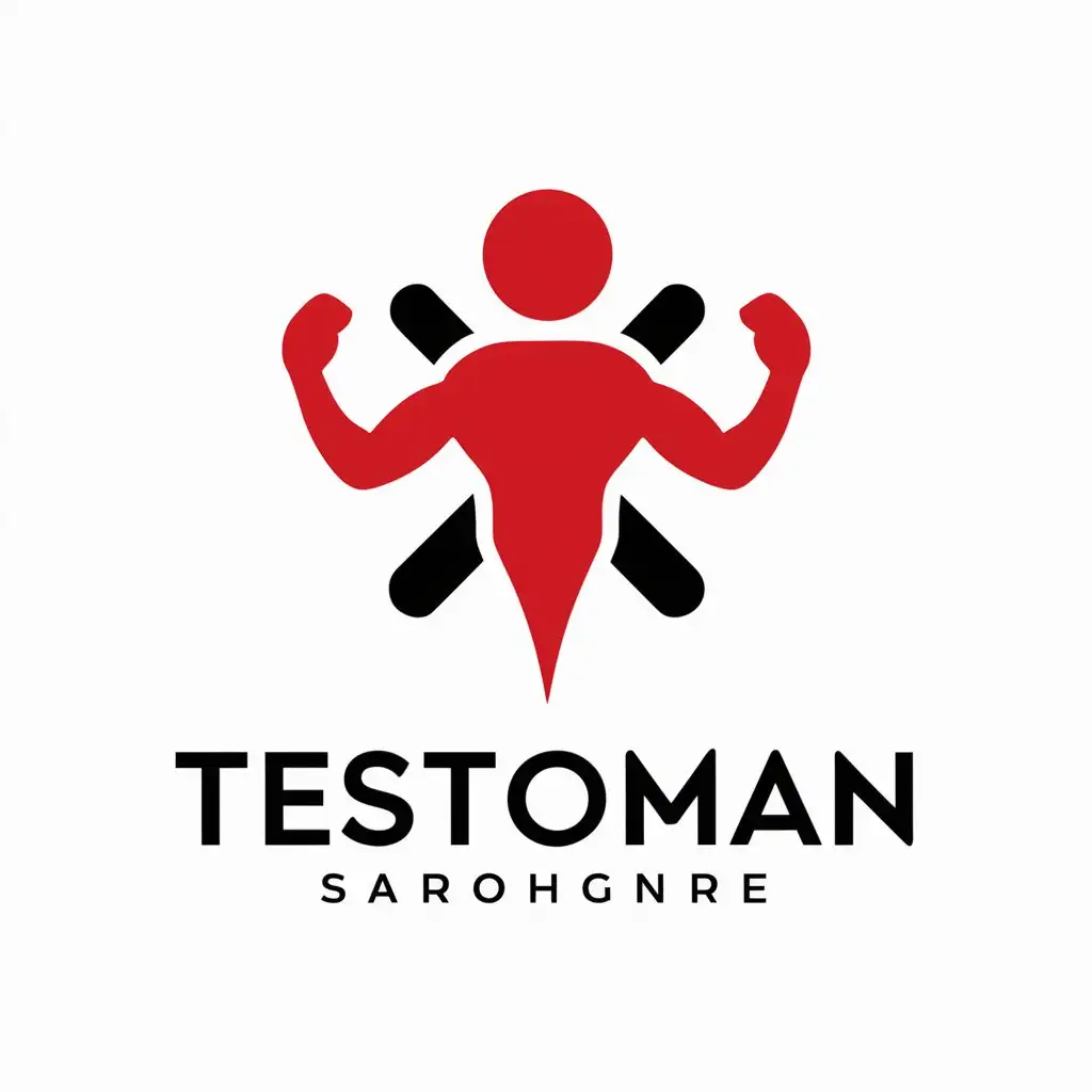 LOGO-Design-For-Testoman-Vector-Logo-with-Testosterone-Symbol-on-Clear-Background