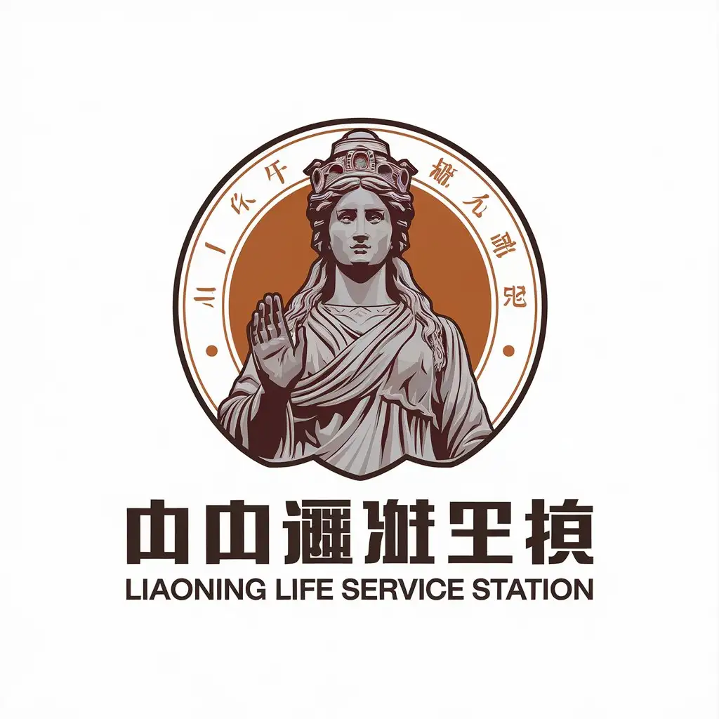 LOGO-Design-for-Liaoning-Life-Service-Station-Goddess-Statue-Symbol-with-Modern-Aesthetics