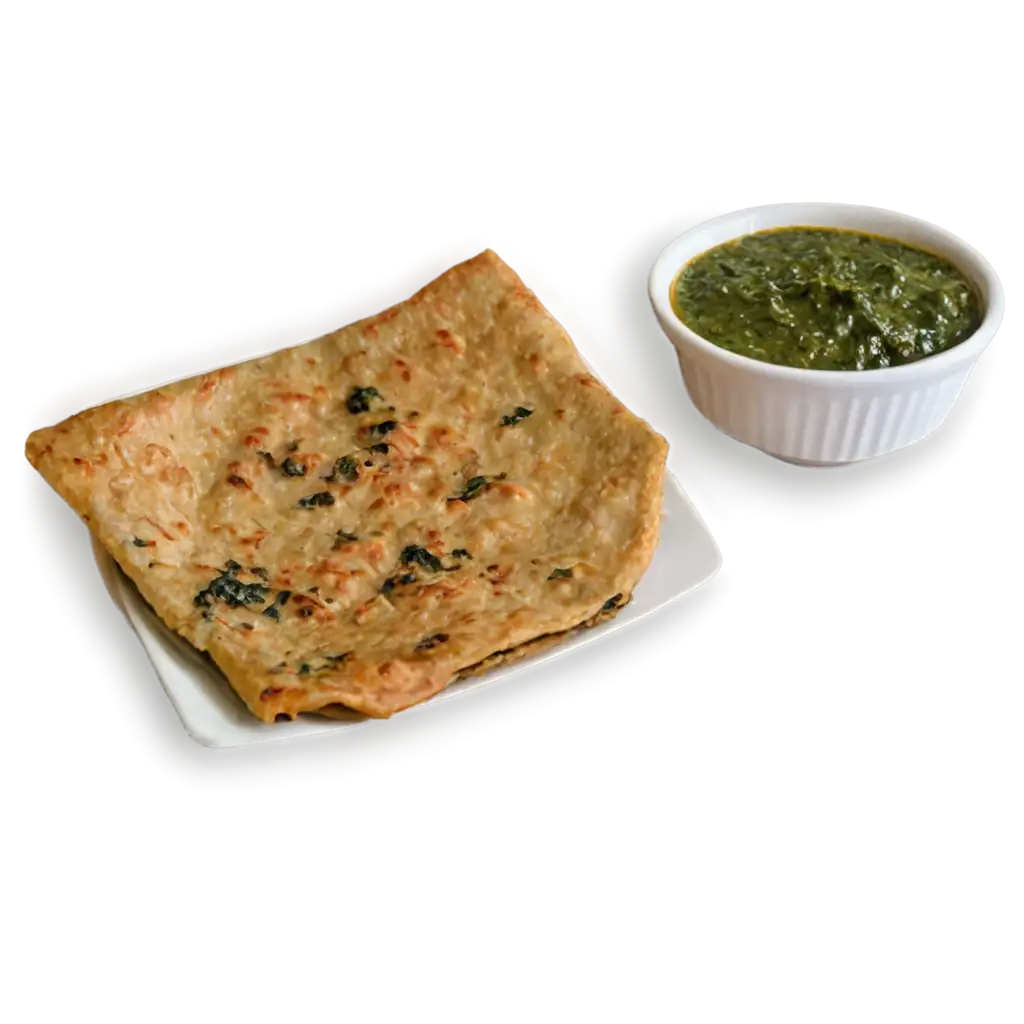 Mahi-ki-Roti-and-Sarso-ka-Saag-PNG-Image-A-Traditional-Indian-Cuisine-Delight