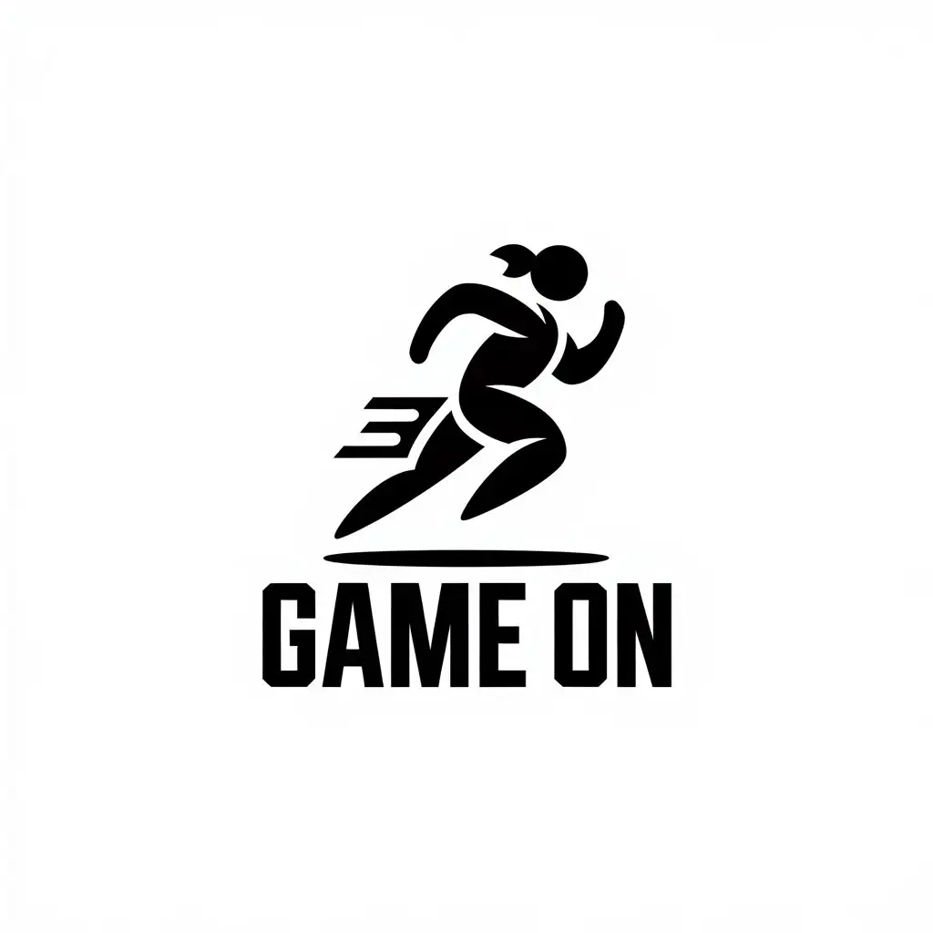 a vector logo design,with the text "Game On", main symbol:Sport,Moderate,be used in Sports Fitness industry,clear background