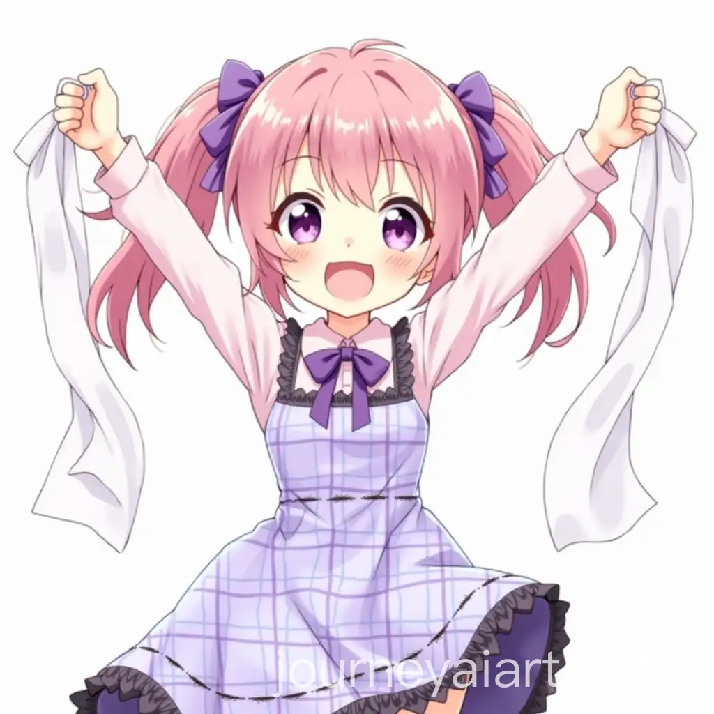 Energetic-Anime-Girl-Holding-a-Banner-with-Playful-Expression