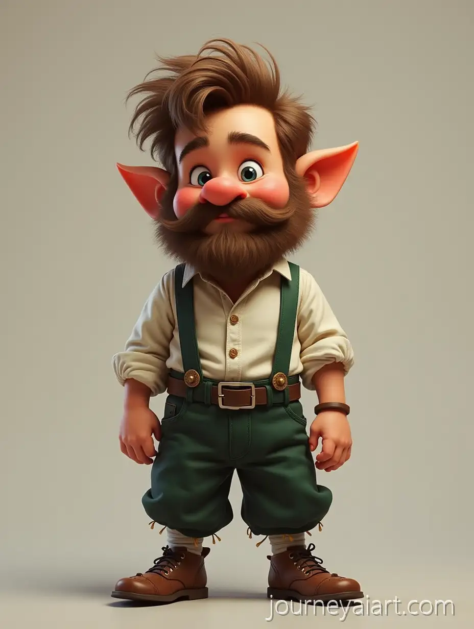 Young-Dwarf-with-Bushy-Beard-Wearing-White-Shirt-Black-Pants-and-Green-Suspenders-in-Fantasy-Setting