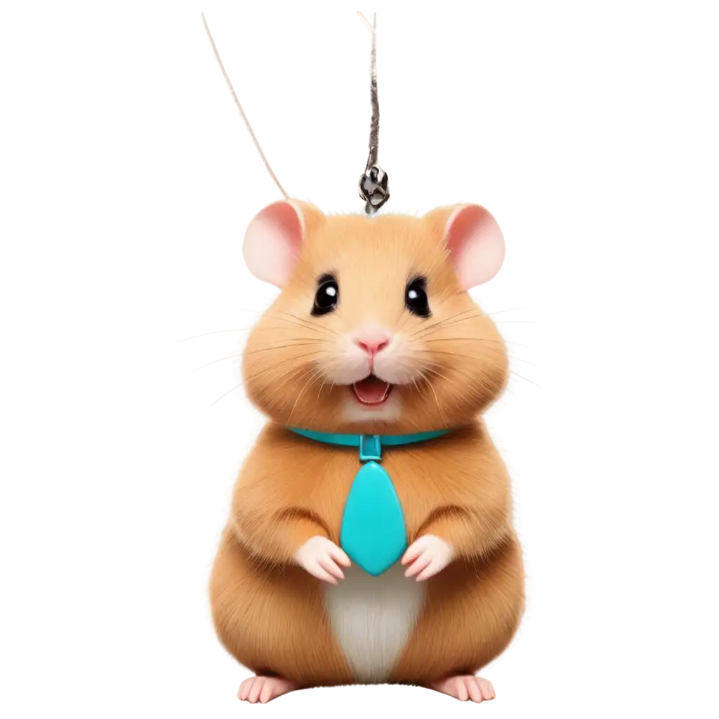 Cheerful-Hamster-PNG-Illustration-Cute-and-Playful-Cartoon-Image-with-Soft-Brown-Fur-and-Teal-Pendant