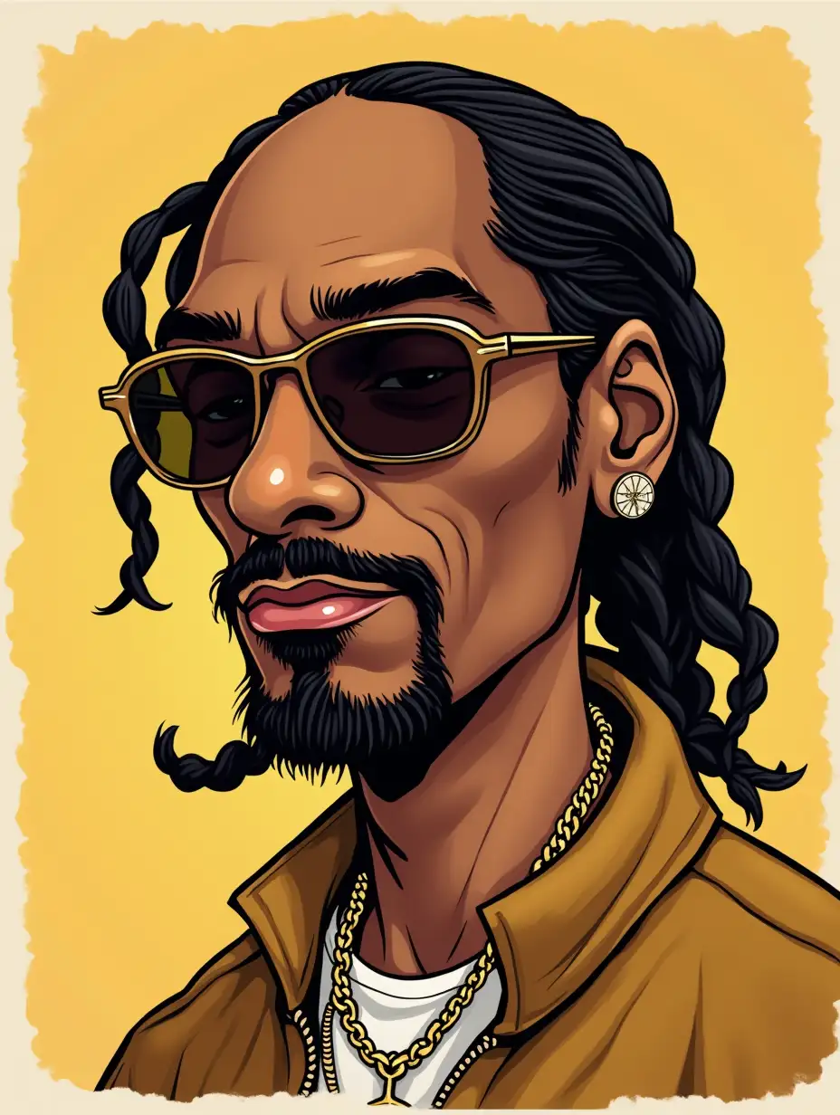 Snoop Dogg Cartoon Style